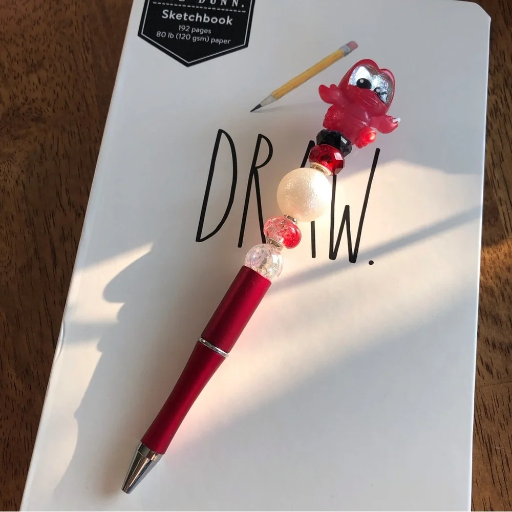 Disney Doorables: The Little Mermaid: Sabastian handmade beaded pen